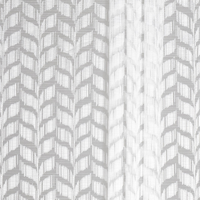 Carole Fabric Go With It White Sheer Impressions 51% Recycled Polyester, 49% Polyester N/A 7 1/2" V, 7 5/8" H 127" - My Fabric Connection -