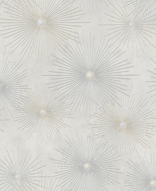 Seabrook Wallpaper Catwalk Metallic Silver and Gray Nouveau Luxe  United States 56.05 25.2" 20.5"  - My Fabric Connection -