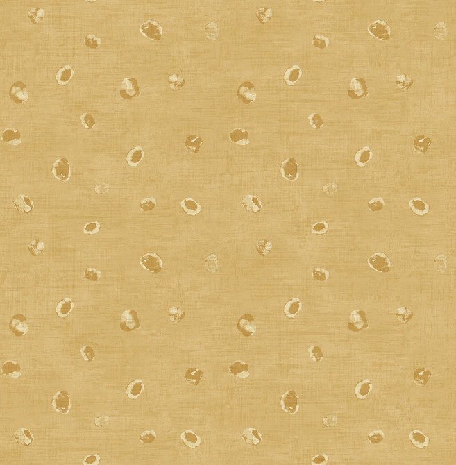 Seabrook Wallpaper Hubble Dots Metallic Gold Avant Garde  United States 56.05 20.87" 20.5"  - My Fabric Connection -