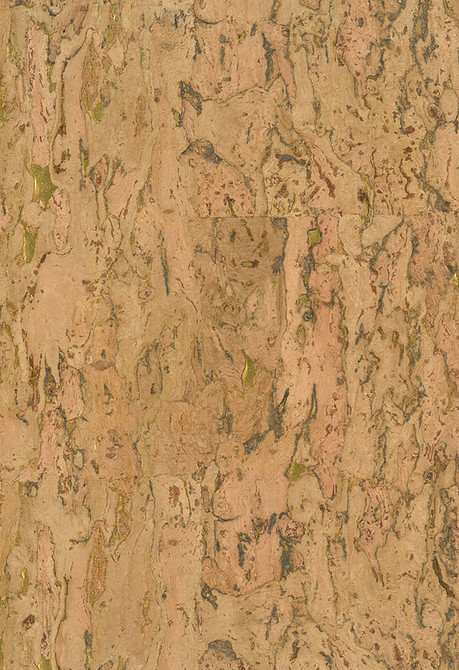 Seabrook Wallpaper Cork Brown, Metallic Gold Natural Resource  Republic of Korea 72 0" 36"  - My Fabric Connection -
