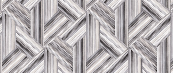 Seabrook Wallpaper Geo Inlay Fabric Cove Gray and Carrara Living with Art  United States 13.5 23.62" 3"  - My Fabric Connection -