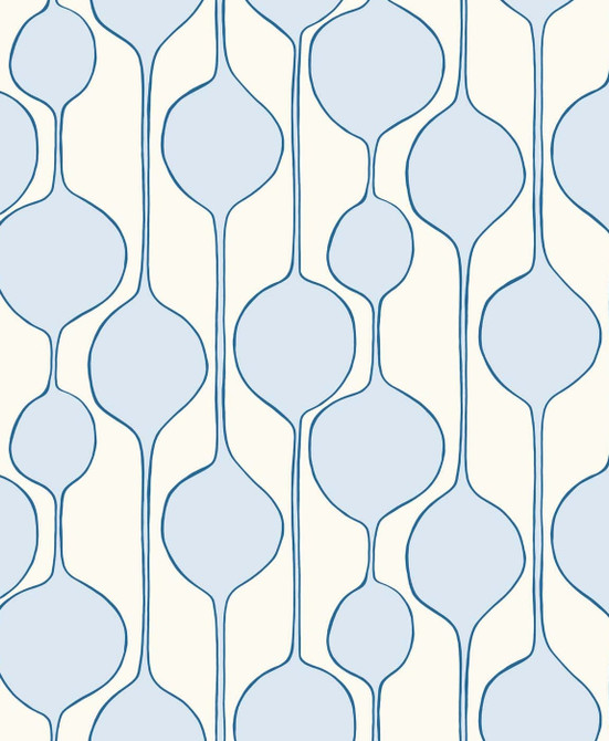 Seabrook Wallpaper Minimalist Geometric  Baby Blue The Simple Life  Netherlands 57.5 12.6" 20.9"  - My Fabric Connection -