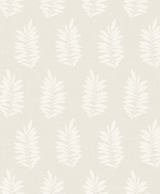 Seabrook Wallpaper Pinnate Silhouette Almond The Simple Life  Netherlands 57.5 12.6" 20.9"  - My Fabric Connection -