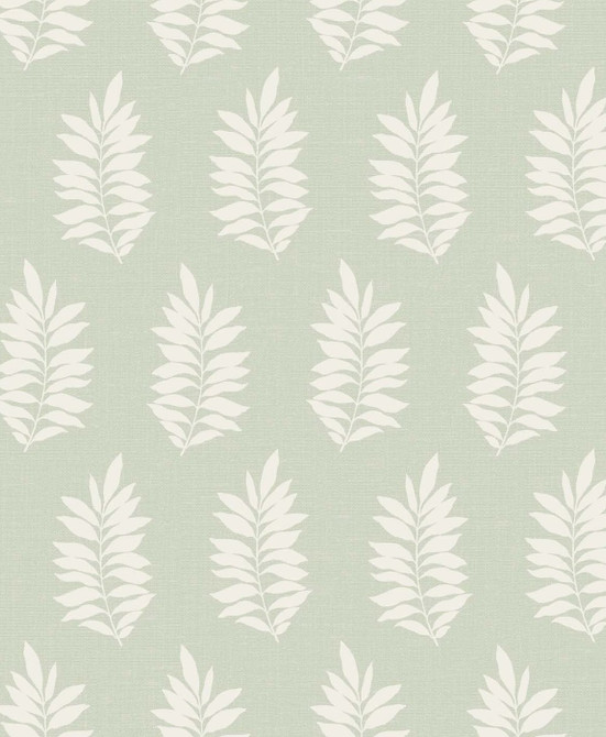 Seabrook Wallpaper Pinnate Silhouette Sage The Simple Life  Netherlands 57.5 12.6" 20.9"  - My Fabric Connection -