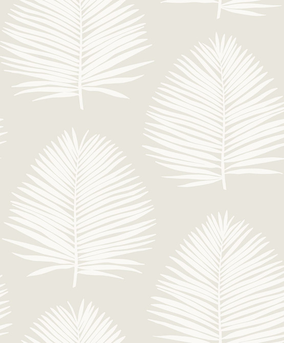 Seabrook Wallpaper Island Palm Alabaster NextWall Peel & Stick  Netherlands 31.35 25.2" 20.9"  - My Fabric Connection -