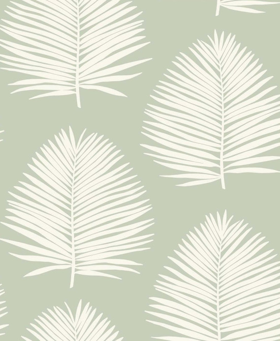 Seabrook Wallpaper Island Palm Celadon The Simple Life  Netherlands 57.5 25.2" 20.9"  - My Fabric Connection -