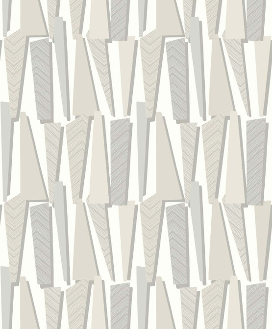 Seabrook Wallpaper Geometric Shadows  Linen The Simple Life  Netherlands 57.5 12.6" 20.9"  - My Fabric Connection -