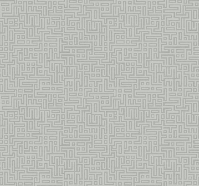 Seabrook Wallpaper Rockefellar Maze Slate Grey Deco 2  United States 60.75 12.6" 27"  - My Fabric Connection -