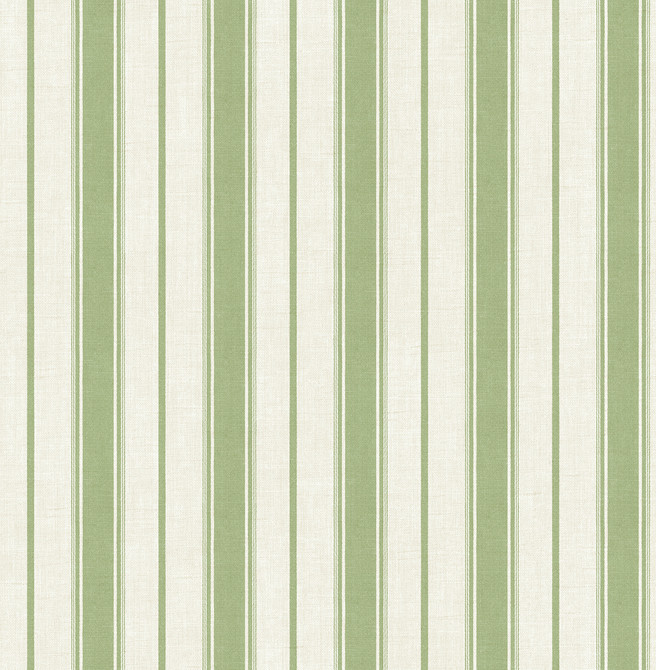 Seabrook Wallpaper Eliott Linen Stripe Pomme French Country  United States 60.75 0" 27"  - My Fabric Connection -