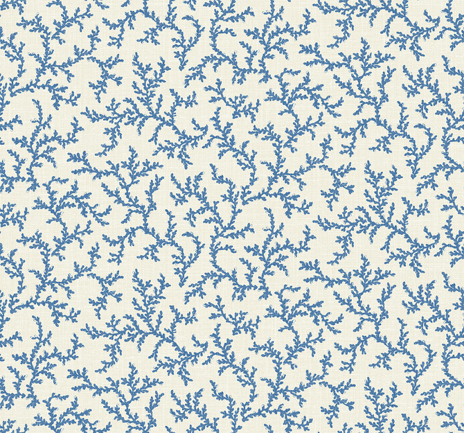 Seabrook Wallpaper Corail Denim Wash French Country  United States 60.75 12.6" 27"  - My Fabric Connection -