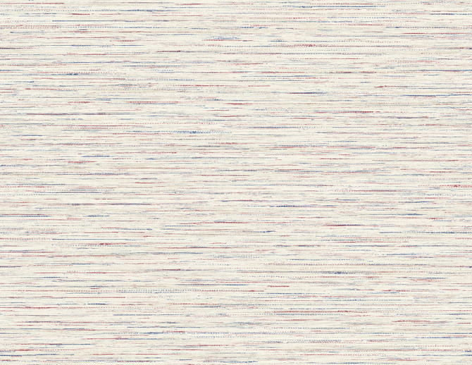 Seabrook Wallpaper Loe Sanctuary Stria Carmine & Navy Coastal Haven  United States 60.75 0" 27"  - My Fabric Connection -