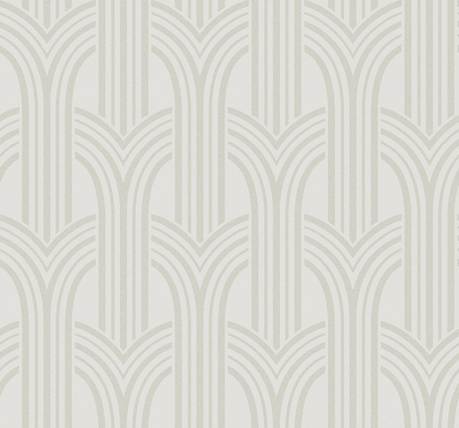 Seabrook Wallpaper Déco Arches Pearlescent Etten Beaded  Netherlands 57.5 12.6" 20.9"  - My Fabric Connection -