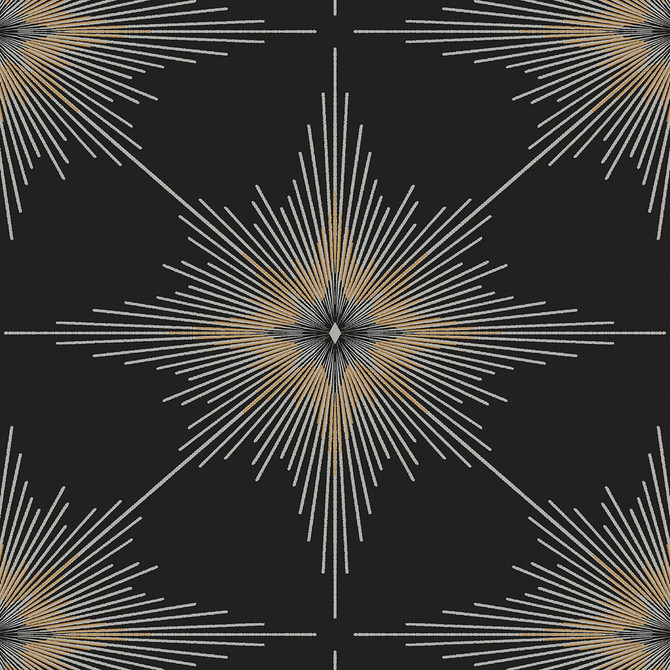 Seabrook Wallpaper North Star Ebony Etten Studios Online  Netherlands 57.5 18" 20.9"  - My Fabric Connection -