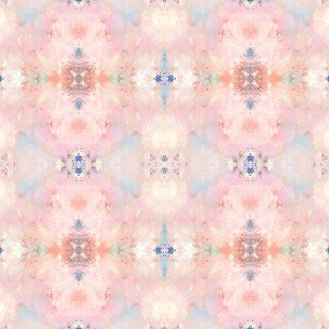 Seabrook Wallpaper Kaleidoscope Pink West Boulevard Collection  United States 60.75 13.5" 27"  - My Fabric Connection -
