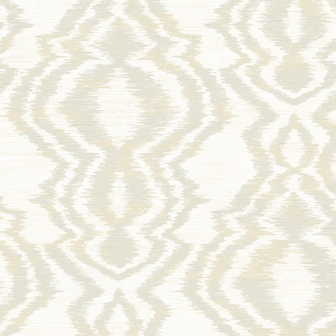 Seabrook Wallpaper Moirella Taupe West Boulevard Collection  United States 60.75 27" 27"  - My Fabric Connection -