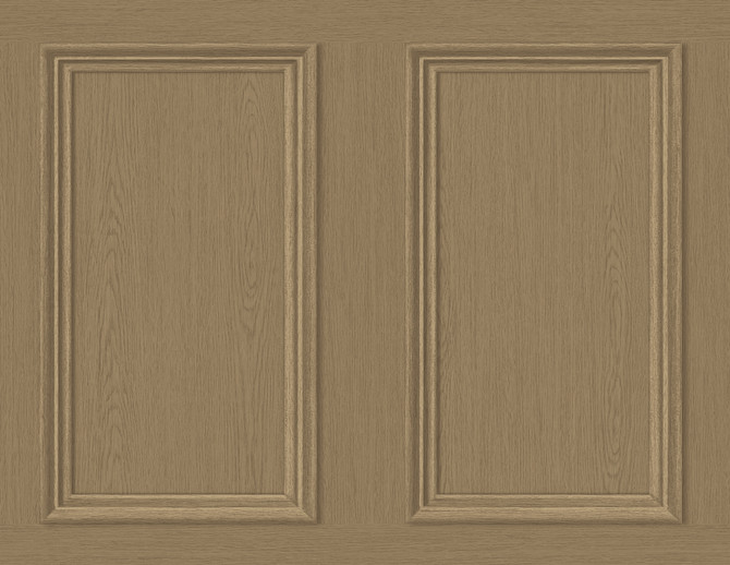 Seabrook Wallpaper Faux Wood Panel Honey Brown Stacy Garcia Peel and Stick  United States 40.5 20.87" 27"  - My Fabric Connection -