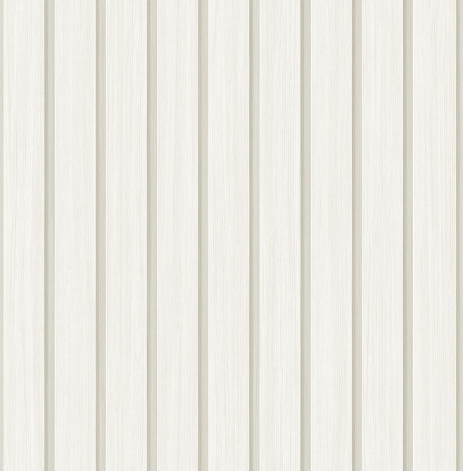 Seabrook Wallpaper Faux Wooden Slats Dove Stacy Garcia Peel and Stick  United States 30.75 0" 20.5"  - My Fabric Connection -
