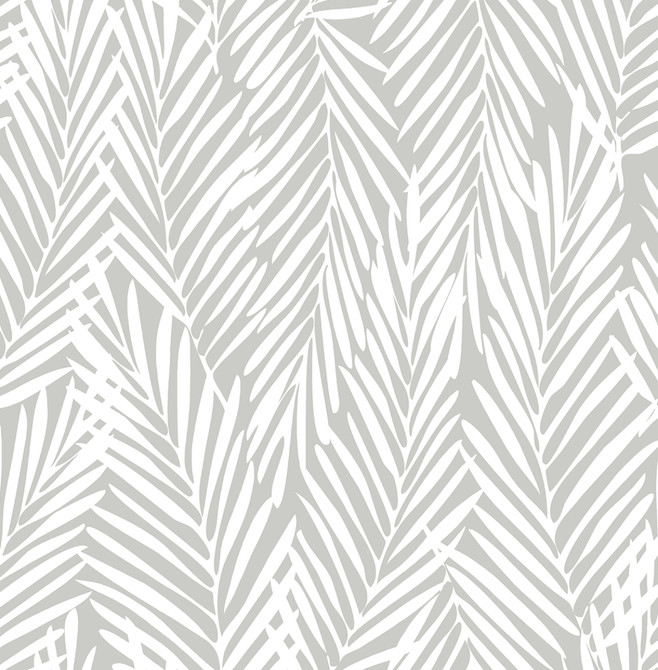Seabrook Wallpaper Mod Palm Harbor Grey Stacy Garcia Peel and Stick  United States 30.75 20.87" 20.5"  - My Fabric Connection -
