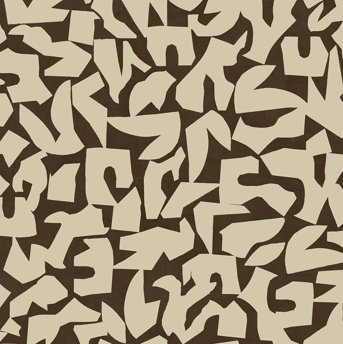 Seabrook Wallpaper Graphic Geo Brown Stacy Garcia Peel and Stick  United States 30.75 20.87" 20.5"  - My Fabric Connection -