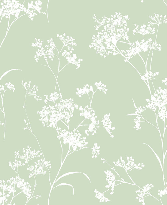 Seabrook Wallpaper Floral Mist Seacrest Green Lillian August Peel and Stick  United States 30.75 25.2" 20.5"  - My Fabric Connection -