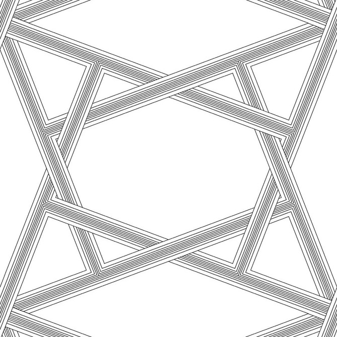 Seabrook Wallpaper Crossroads Geo Onyx NextWall Peel & Stick  United States 31.35 18" 20.9"  - My Fabric Connection -