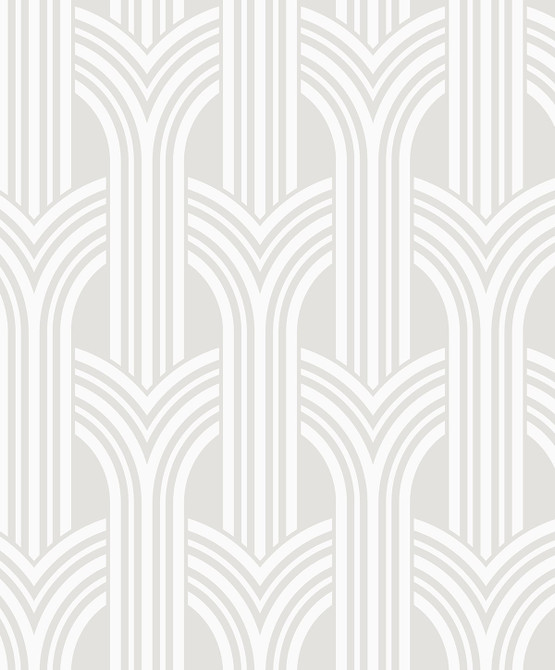 Seabrook Wallpaper Geometric Arches Pearl NextWall Peel & Stick  Netherlands 31.35 6.3" 20.9"  - My Fabric Connection -
