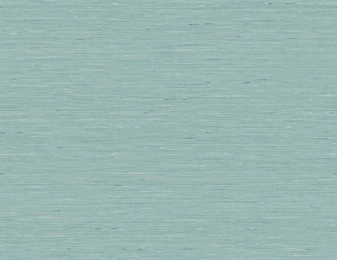 Seabrook Wallpaper Bangkok Teal Linen & Silk Textures  United States 60.75 20.87" 27"  - My Fabric Connection -