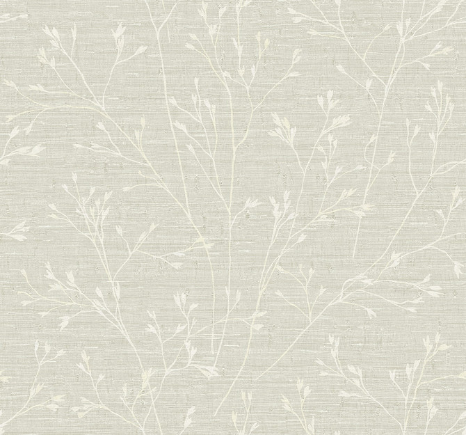 Seabrook Wallpaper Withington Branch Lace Fibers and Threads  United States 60.75 25.2" 27"  - My Fabric Connection -