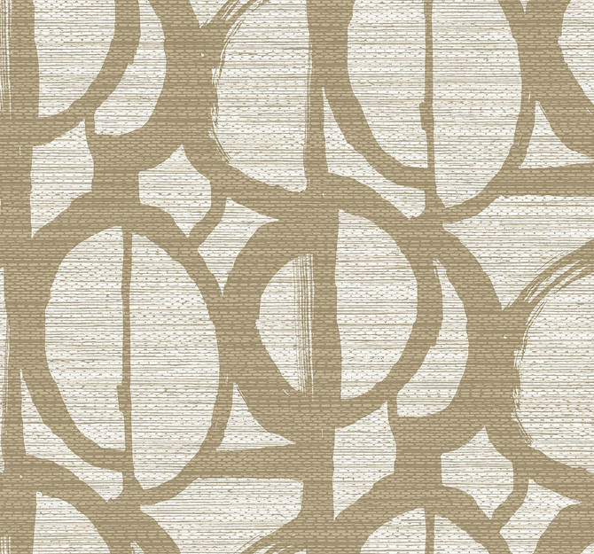 Seabrook Wallpaper Pendelton Oro Fibers and Threads  United States 60.75 25.2" 27"  - My Fabric Connection -