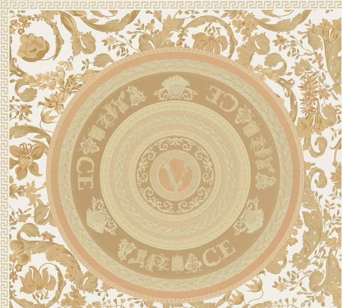 Seabrook Wallpaper Ember Marigold Versace Volume 5  Germany 75.3 27.5" 27.5"  - My Fabric Connection -