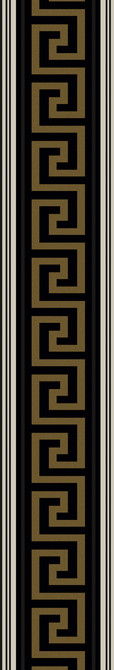 Seabrook Wallpaper Lyre Greek Key Border Black & Metallic Golden Sun Piano  Netherlands 5.9 4.3" 4.3"  - My Fabric Connection -