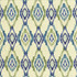 Kasmir Fabric Alameda Ikat Spring Water 5089 100% Cotton
 INDONESIA 12,000 Wyzenbeek Double Rubs </p><p>Repeat: Horizontal: 13 4/8 inches and Vertical: 13 4/8 inches 54 - 55 - My Fabric Connection -