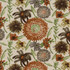 Kasmir Fabric Painterly Garden Persimmon 5079 50% Cotton 50% Linen CHINA 30,000 Martindale Cycles Horizontal: 27 inches and Vertical: 13 4/8 inches 54 - My Fabric Connection -