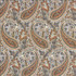 Kasmir Fabric Parisi Paisley Persimmon 5121 55% Linen 45% Cotton CHINA 27,000 Wyzenbeek Double Rubs H: 13 4/8 inches, V: 27 inches 54 - My Fabric Connection - Kasmir