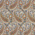Kasmir Fabric Parisi Paisley Persimmon 5121 55% Linen 45% Cotton CHINA 27,000 Wyzenbeek Double Rubs Horizontal: 13 4/8 inches and Vertical: 27 inches 53 - My Fabric Connection -