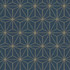 Kasmir Fabric Cubes Navy 5156 100% Polyester INDIA Not Tested Horizontal: 3 4/8 inches and Vertical: 6 2/8 inches 54 - My Fabric Connection -
