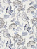 Scalamandre Fabric Adara Embroidery Delft SC270360001 ORIANA 55% LINEN 40% VISCOSE 5% POLYESTER INDIA LIGHT DUTY Horizontal: 23.625" and Vertical: 23.625" 52 - My Fabric Connection -