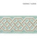 Scalamandre Trim Beaufort Velvet Tape Aquamarine SCT33220002 CHINOIS CHIC 49% RAYON 27% POLYESTER 24% FIBRANNE CHINA LIGHT DUTY Horizontal: 2.125" and Vertical: 3.25 - My Fabric Connection -