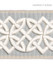 Scalamandre Trim Celtic Embroidered Tape Mineral SCT32820003 HAMPTONS TRIMMINGS 40% POLYESTER 32% VISCOSE 28% ACRYLIC CHINA LIGHT DUTY Horizontal: 1.875" and Vertical: 2.75 - My Fabric Connection -