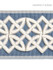 Scalamandre Trim Celtic Embroidered Tape Dusk Blue SCT32820006 HAMPTONS TRIMMINGS 40% POLYESTER 32% VISCOSE 28% ACRYLIC CHINA LIGHT DUTY Horizontal: 1.875" and Vertical: 2.75 - My Fabric Connection -