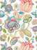 Scalamandre Fabric Coromandel Embroidery Bloom SC271260001 BOTANICA 16% SPUN POLYESTER, 36% VISCOSE 29% LINEN 19% COTTON INDIA LIGHT DUTY Horizontal: 30" and Vertical: 25.25" 51 - My Fabric Connection -