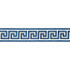 Scalamandre Trim Trim Greek Key Velvet Tape/Indigo T3279-005 FALL 2015 STOCKED AT 50% VISCOSE;50% COTTON INDIA LIGHT DUTY Horizontal: 2.875" and Vertical: 4" - My Fabric Connection -