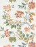 Scalamandre Fabric Kew Gardens Warp Print Multi On Ivory SC166110001 CHINOIS CHIC 55% COTTON 45% LINEN INDIA LIGHT DUTY Horizontal: 29" and Vertical: 26" 52 - My Fabric Connection -