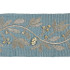 Scalamandre
 Trim Laurel Embroidered Tape/Bluestone Sc 0003T3292 MODERN LUXURY 50% VISCOSE 35% GLASS 15% METALLIC INDIA LIGHT DUTY Horizontal: 7.5" and Vertical: 3.75" - My Fabric Connection -