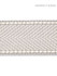 Scalamandre Trim Montauk Herringbone Tape Silver Grey SCT32850005 HAMPTONS TRIMMINGS 99% ACRYLIC 1% POLYESTER CHINA LIGHT DUTY Horizontal: and Vertical: 1.88 - My Fabric Connection -