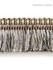 Scalamandre Trim Shimmer Brush Fringe Smoke SCFC14950005 MODERN LUXURY 52% ACETATE 42% ACRYLIC 6% LUREX FRANCE LIGHT DUTY Horizontal: and Vertical: 2 - My Fabric Connection -