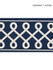 Scalamandre Trim Soutache Embroidered Tape Navy SCT32810006 ORIANA 85% COTTON 15% RAYON INDIA LIGHT DUTY Horizontal: 1.625" and Vertical: 4.5 - My Fabric Connection -