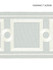Scalamandre Trim Square Link Embroidered Tape Rain SCT32870003 MERCHANTE 70% COTTON 30% RAYON INDIA LIGHT DUTY Horizontal: 5.25" and Vertical: 6.25 - My Fabric Connection -