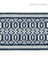 Scalamandre Trim Tulum Diamond Tape Indigo SCT33120004 ISOLA INDOOR / OUTDOOR 100% POLYOLEFIN UNITED KINGDOM HEAVY DUTY Horizontal: .5" and Vertical: 2.38 - My Fabric Connection -