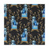 Gaston Y Daniela Fabric Chien Onyx/Azul LORENZO CASTILLO III COTTON - 100% Italy HEAVY Horizontal: 54.25 and Vertical: 30 55 - My Fabric Connection -